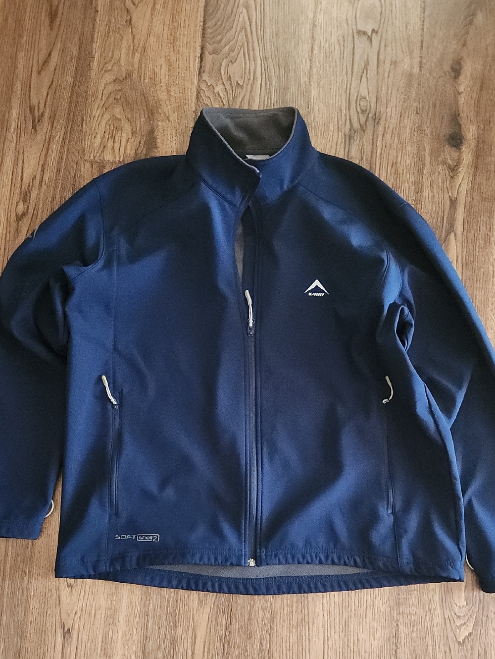 K-Way Men's Navy Performance Softshell Jacket